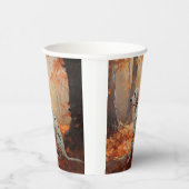 ダルマチアン紅葉秋 紙コップ (右)