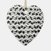 ダルマチアン黒白シュヴロン セラミックオーナメント (右)