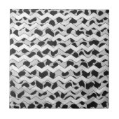 ダルマチアン黒白シュヴロン タイル (正面)