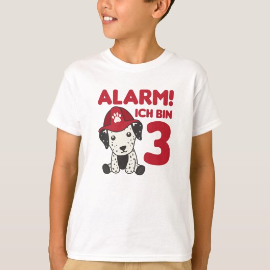 ダルマチアン3年消防旅団の犬 Tシャツ (正面)