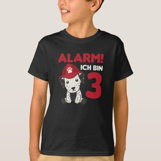 ダルマチアン3年消防旅団の犬 Tシャツ (正面)