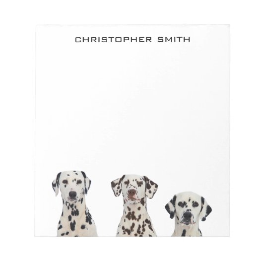ダルマチアン・ドッグ ノートパッド (正面)