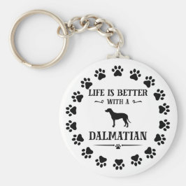 ダルマチア人の方が人生は楽だ キーホルダー