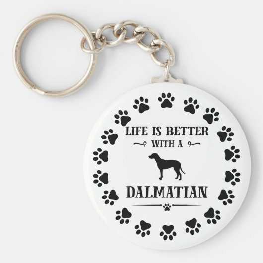 ダルマチア人の方が人生は楽だ キーホルダー (正面)