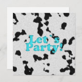 ダルマチア人はパーティの招待状のテンプレート 招待状 (正面/裏面)