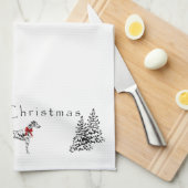 ダルマチア人 キッチンタオル (四つ折り)