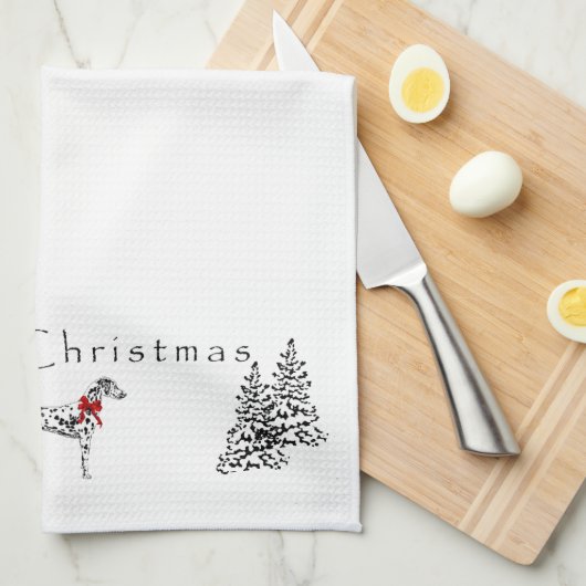 ダルマチア人 キッチンタオル (四つ折り)