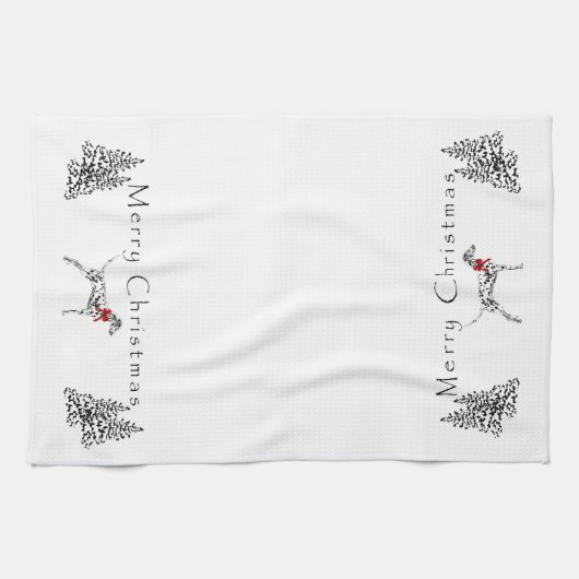 ダルマチア人 キッチンタオル (横)