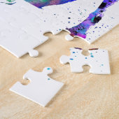 ダルマチア人、Dalmatian犬、水彩画のダルマチア人 ジグソーパズル (側面)