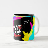 ダルマチア夏季ネクタイ乾燥 ツートーンマグカップ (正面右)