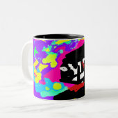 ダルマチア夏季ネクタイ乾燥 ツートーンマグカップ (正面左)