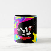 ダルマチア夏季ネクタイ乾燥 ツートーンマグカップ (中央)