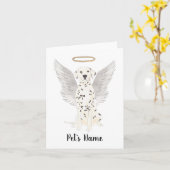 ダルマチア悔やみや弔慰メモリアル カード (黄色い花)