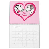 ダルマチア愛 カレンダー (2月 2027)