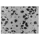 ダルマチア水玉模様白黒 カッティングボード (正面)
