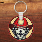 ダルマチア消防カスタム士キーホルダー キーホルダー (正面)