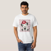 ダルマチア消防団犬かわいい犬 Tシャツ (正面フル)