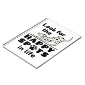 ダルマチア犬の幸せな場所を探す ノートブック (左側)