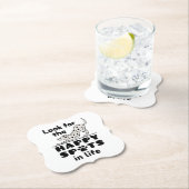 ダルマチア犬の幸せな場所を探す ペーパーコースター (インサイチュ)