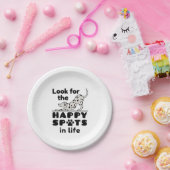 ダルマチア犬の幸せな場所を探す ペーパープレート (パーティー)