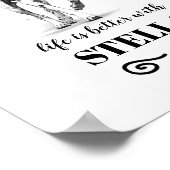 ダルマチア犬の生活は犬カスタムの名前でより良い ポスター (角)