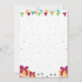 ダルマチア誕生日招待状 招待状 (裏面)