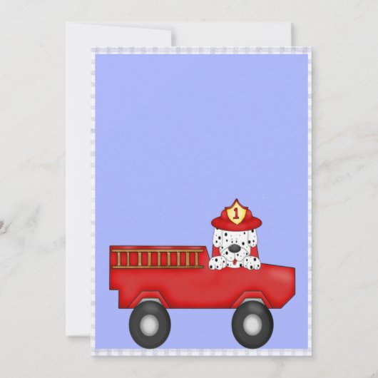 ダルマチア誕生日 招待状 (裏面)