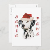 ダルマチア語(blk)サンタポーズ シーズンポストカード (正面/裏面)