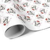 ダルマチア語(blk)サンタポーズ ラッピングペーパー (ロールコーナー)