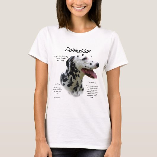 ダルマチア語(blk)履歴デザイン tシャツ (正面)