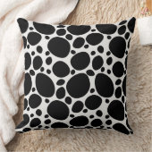 ダルマチア黒白犬の動物模様 クッション (ブランケット)