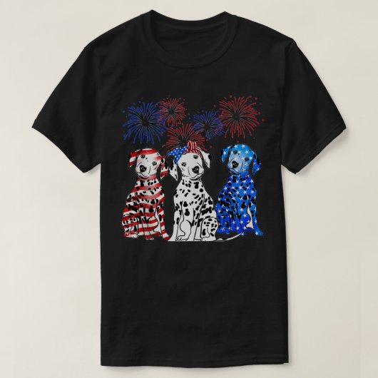 ダルマチア7月4日の花火 Tシャツ (デザイン正面)