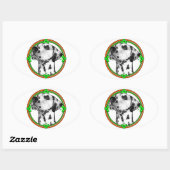 ダルマチアSt patricks day 楕円形シール (シート)