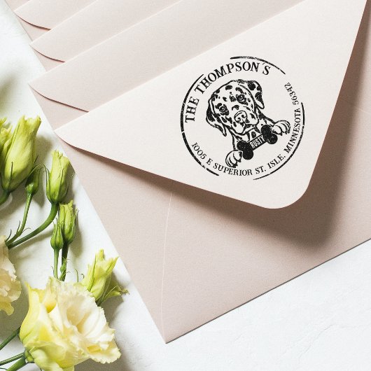 ダルマチカスタムアン差出人住所 ラバースタンプ