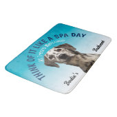 ダルマチパーソナライズされたアン犬の恋人 バスマット (アングル)