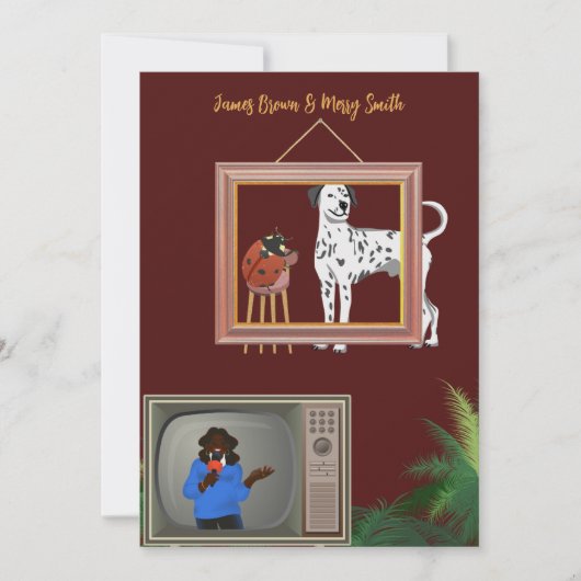 ダルマチ結婚ア 招待状 (正面)