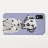 ダルマチ絵画アン – かわいいオリジナルのドッグアート Case-Mate iPhoneケース (裏面(横))