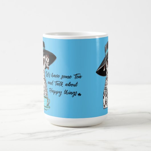 ダルマティアンお茶のマグカップを持って行こう コーヒーマグカップ (中央)