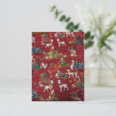 ダルマティアンのホリデー プリント シーズンポストカード (スタンド正面)