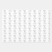 ダルマティアンの斑点犬贈り物 ラッピングペーパーシート (正面3)