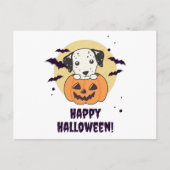 ダルマティアンインパンプキンスウィートドッグスハッピーハローウィン ポストカード (正面)