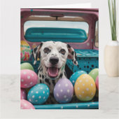 ダルマティアンイースターエッグ カード (正面)