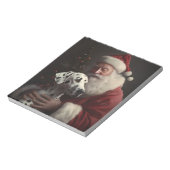 ダルマティアンウィズサンタクロースフェスティバルクリスマス ノートパッド (回転)