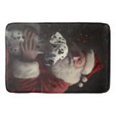 ダルマティアンウィズサンタクロースフェスティバルクリスマス バスマット (正面)