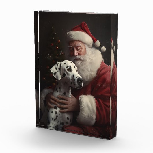 ダルマティアンウィズサンタクロースフェスティバルクリスマス フォトブロック (右)