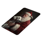 ダルマティアンウィズサンタクロースフェスティバルクリスマス マグネット (左側)