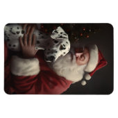 ダルマティアンウィズサンタクロースフェスティバルクリスマス マグネット (横)