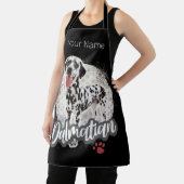 ダルマティアンウィズポーヴィンテージ愛犬家デザイン エプロン (インサイチュ)