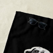 ダルマティアンウィズポーヴィンテージ愛犬家デザイン ビーチタオル (インサイチュ)