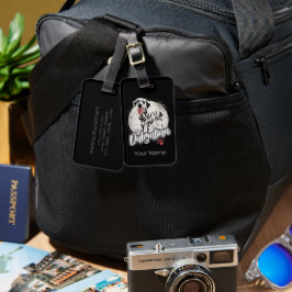 ダルマティアンウィズポーヴィンテージ愛犬家デザイン ラゲッジタグ